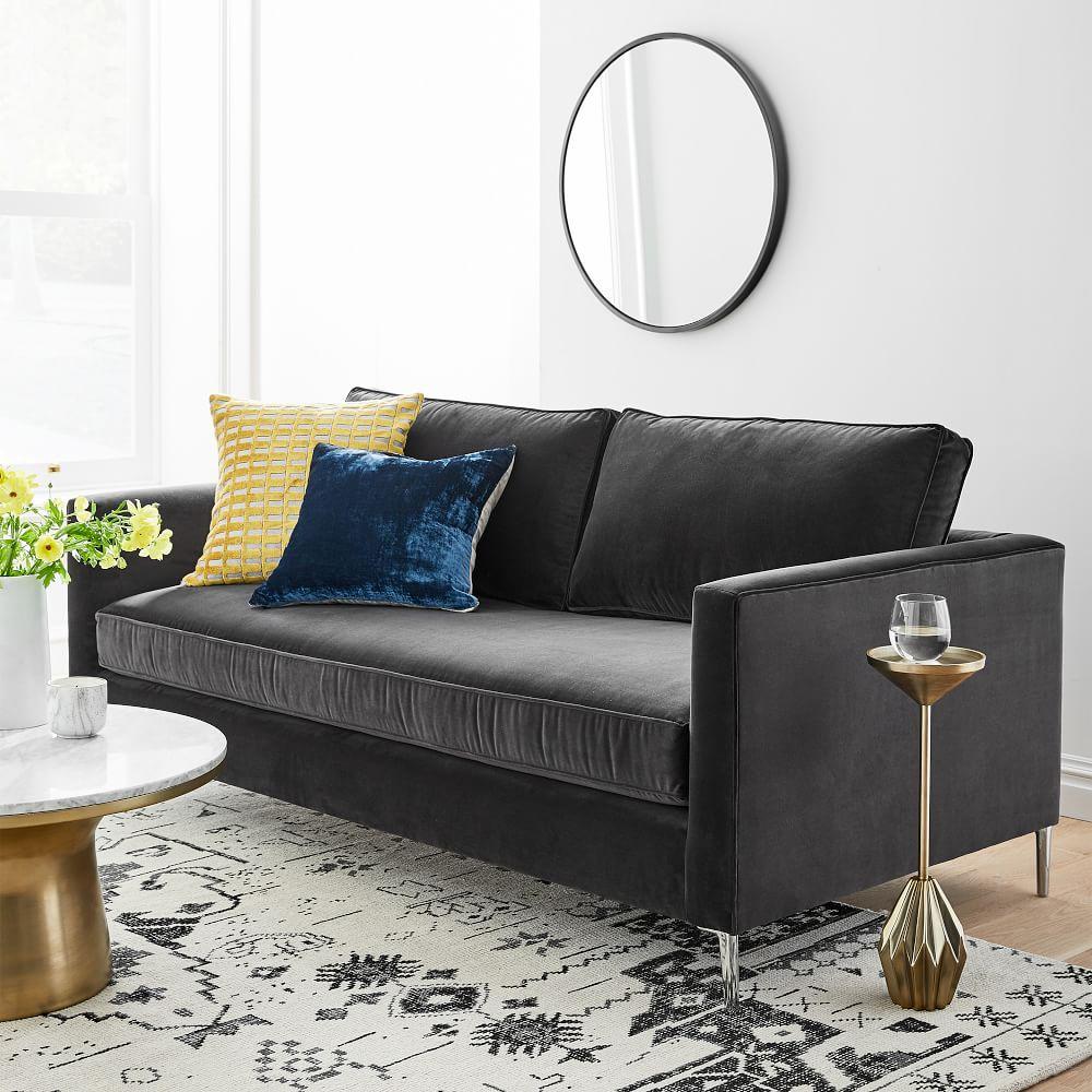 West elm shop performance velvet shadow